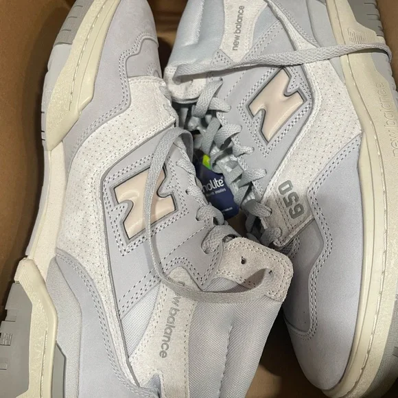 New Balance 650 R Mid Light Aluminum Rain Cloud size 10.5